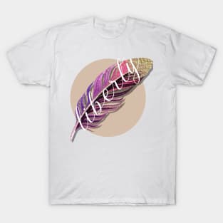 Feather Design T-Shirt